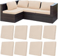 8Pcs Patio Cushion Covers, Outdoor Stretch Cushion Covers, Washable | Stretch by Unknown