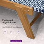 PURPLE LEAF Extra Large Patio Chaise Lounge 2 Pieces French Outdoor Wicker - Image 5