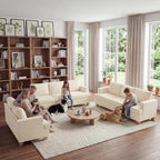 Apicizon 3 Pieces Couch Set Living Room Furniture Sets, Loveseat Sofa & 3 - Image 8