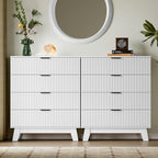 BORNOON 39" Tall Dresser for Bedroom, 4-Drawer Fluted Chest of Drawers - Image 7