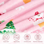 Edenleaf Christmas Blanket Soft Cozy Pink Throws - Image 7