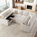 Belffin Modular Sectional Sleeper Sofa Bed - Image 3