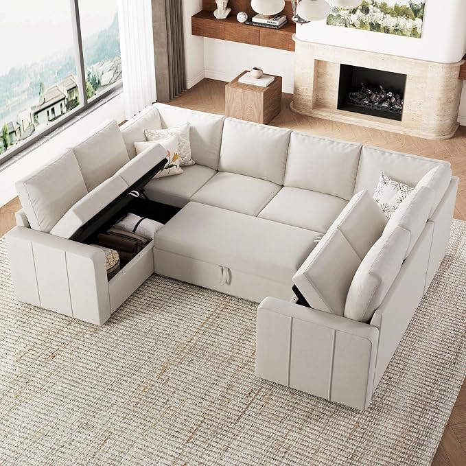 Belffin Modular Sectional Sleeper Sofa Bed - Image 3