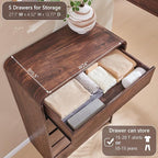 Aitjunz Modern 5 Drawers Dresser - Image 4