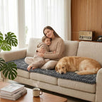 Fixwal Waterproof Flannel Dog Couch Cover, 27.6" x 94.5", Dark Grey | - Image 9
