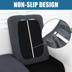Smiry Waterproof Couch Cushion Covers, Stretch Jacquard Thick Sofa Cushion - Image 3