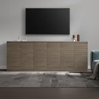SICOTAS Buffet Cabinet with Storage Accent Sideboard Modern Credenza with Doors - Image 2