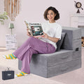 Folding Sofa Bed, 4 in 1 Convertible Sleeper Chair by HILEROSinkintoComfort