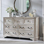 T4TREAM Farmhouse 7 Drawers Dresser by T4TREAMFurniture