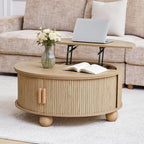 Fluted Round Lift Top Coffee Table - Image 6