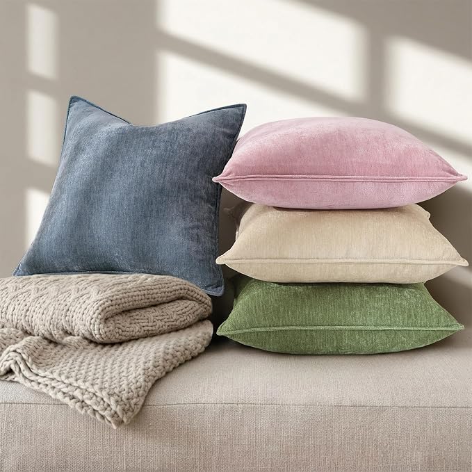 decorUhome Summer Couch Throw Pillow Covers 18x18 Set of 2, Decorative Soft - Image 4