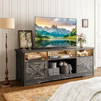 Casaottima TV Stand for 65 Inch TV, Farmhouse Entertainment Center - Image 8