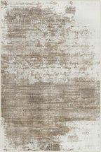 9x12 Area Rugs for Living Room: Washable Abstract Brown White Carpet | Non-slip - Image 3