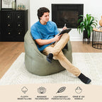 Big Joe Milano w/Vibe Vibrating Massage Bean Bag Chair - Image 7