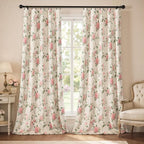 Vintage Floral 100% Blackout Curtains 84 Inch 2 Panels | Farmhouse Vintage - Image 2