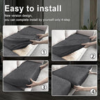 ANARACHON Leather Look Couch Cushion Covers Sofa Seat Slipcovers Sets Couches - Image 6
