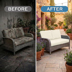 Waterproof Outdoor Cushion Covers, Stretch Patio Slipcovers | UV Resistant - Image 4
