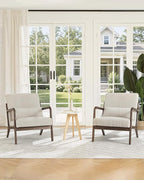Garvee Mid-Century Accent Chair Set of 2, Cozy Reading Chair, Modern Lounge by Garvee