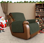 Easy-Going Reversible Couch Cover, Oversized Recliner, Army Green/Beige | - Image 2