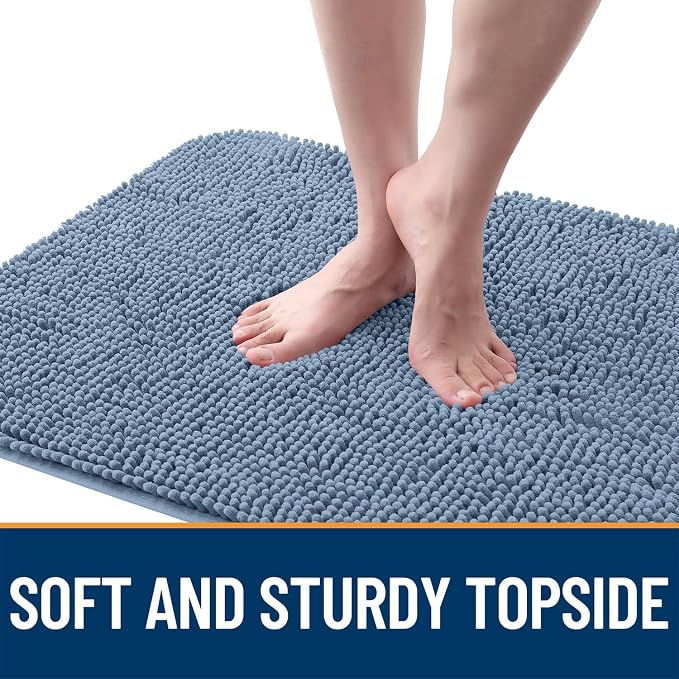 OLANLY Dog Door Mat for Muddy Paws 47x20, Super Absorbent Chenille Mud Mat | - Image 4