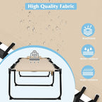 GYMAX Lounge Chair for Outside, 440lbs 27” Oversize Folding Beach Tanning - Image 8