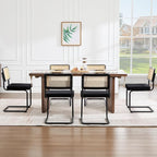 Zesthouse Rattan Dining Chairs Set of 6, Mid Century Modern Dining Room Chairs - Image 5