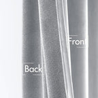 MIULEE Greyish White Velvet Blackout Curtains 52x72 inches 2 Panels | Luxury - Image 6