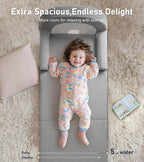 little dove Extra Wide Soft Toddler Couch Fold Out, Comfy Toddler Chair - Image 4