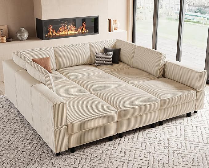 Belffin 9 Seats Modular Sectional Sofa by Belffin