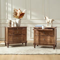 HULALA HOME Solid Wood Storage End Tables by HULALAHOME