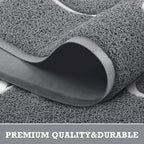 Grey Door Mat Welcome Mats Outdoor Indoor Doormat - Image 4