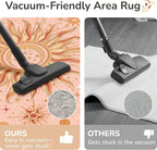 Vacuum-Friendly, Round 6ft Washable Area Rug - Image 4