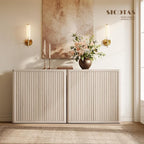 SICOTAS Buffet Cabinet with Storage 103.8" Sideboard Accent Modern Credenza - Image 3