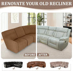 ALIECOM 100% Waterproof Recliner Sectional Couch Covers L Shape Stretch Corner - Image 7