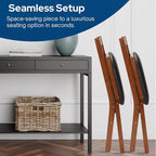 MECO Stakmore True Mission Wooden Folding Chairs - Image 6