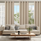 Blackout Curtains for Bedroom, 52 x 84 Inches Long, Taupe 2 Panels | Thermal - Image 6