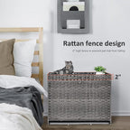 Cat Litter Box Enclosure with Soft Litter Mat; Hidden Kitten Washroom Furniture - Image 3
