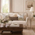 GIGIZAZA Crushed Beige Velvet Throw Pillow Covers 20x20 Pack of 2 | Decorative - Image 4