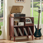LELELINKY Large Record Player Stand, Turntable Stand - Image 4