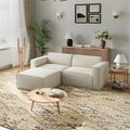 Novilla 84.3" Modular Sectional Sofa, No Assembly Cloud Sectional Couch by Novilla
