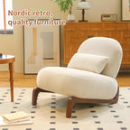 KEIKI Accent Chair with Solid Wood Legs, Velvet Single Seat Sofa - Image 6