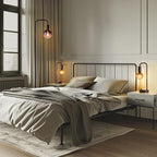 ONEWISH Industrial Lamp Set 3 Piece-1 Floor Lamp and 2 Dimmable Table Lamp- 3 - Image 2