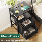 Huuger Nightstands Set of 2, End Tables - Image 5
