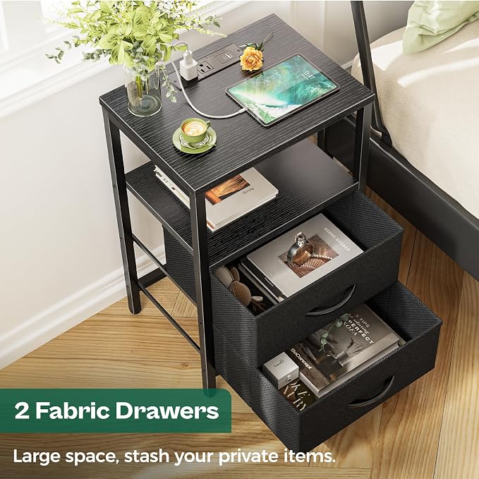 Huuger Nightstands Set of 2, End Tables - Image 5