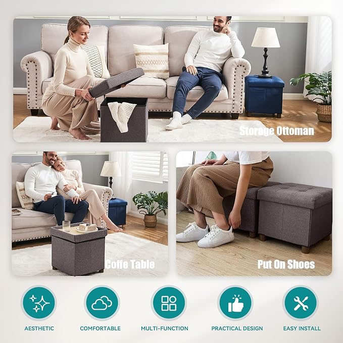 BRIAN & DANY Small Ottoman - Image 6