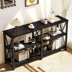 LVB Black Console Table, Modern Entryway Table - Image 7