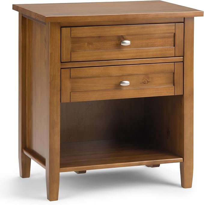 SIMPLIHOME Warm Shaker Bedside Table by SimpliHome