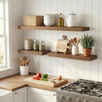 12 inch Deep Floating Shelves for Wall, 24 inch Wide Engineered Wood Wall - Image 6