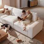 Cloud Couch Sectional 113.8'' Oversized Modular Deep Seat Sofa U Shaped Comfy - Image 2