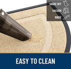 OLANLY Half Circle Front Door Mat Outside 47x23 All-Season Rubber Doormat | - Image 5
